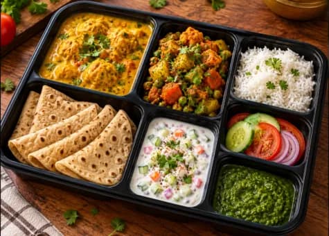 Besan Kadhi  Platter